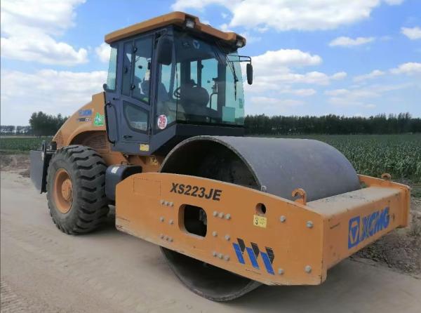 USED XCMG Official XS223JE Second Hand Road Roller Used Vibratory Road Roller