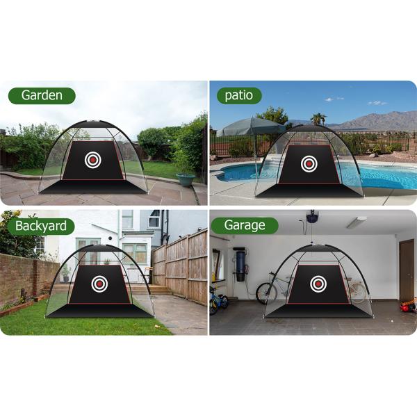Golf Hitting Cage Practice Aid For Outdoor, Golf Practice Net, Hitting Aids Nets, Portable Golf Impact Nets Cages