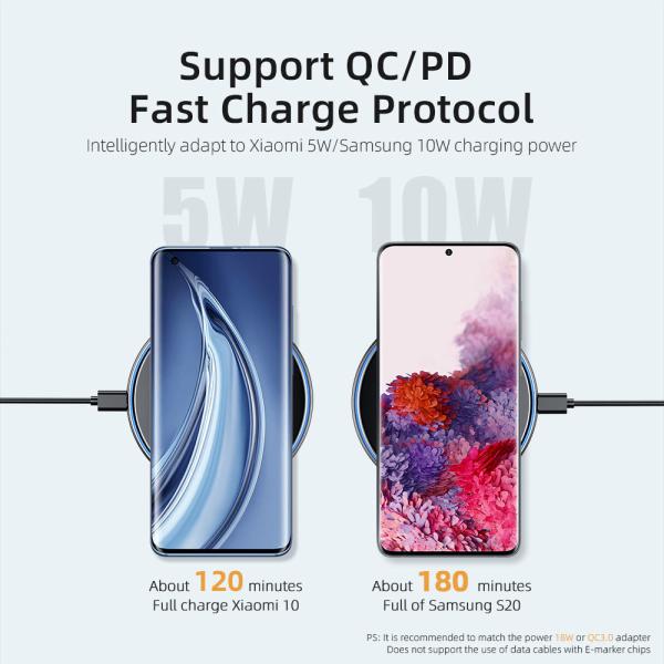 Lamp Desktop Magnetic Wireless Charger 15W For Ip 12 HUAWEI XIAOMI
