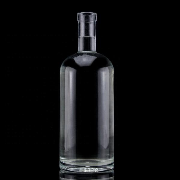 Botella de vidrio con tapa de tornillo de diseño especial para tequila de lujo en la industria