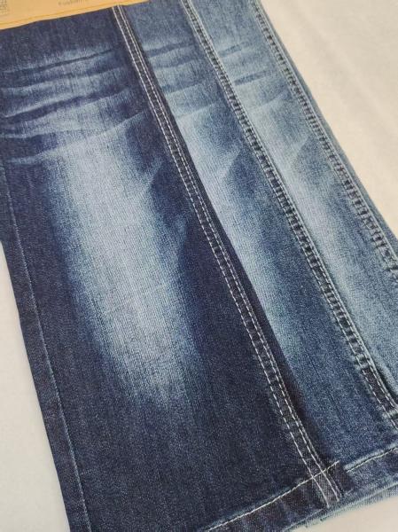 75%Cotton High Stretch Vertical Bamboo Yarn Denim Fabric 10oz For Woman Jeans