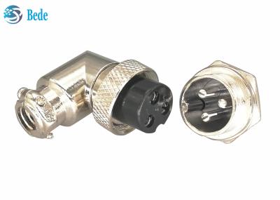 Conector material liga de zinco do cotovelo dos jogos de Gx16 3 Pin Connector Plug And Socket
