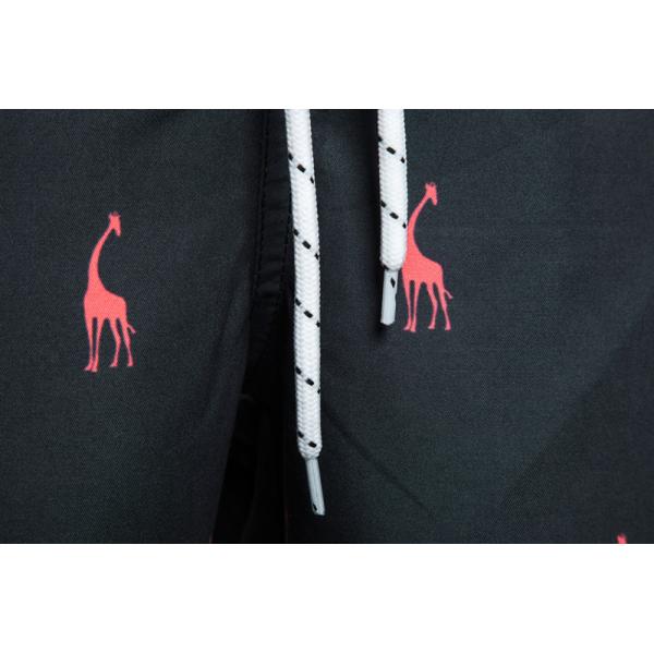Oem Factory Manufacturer Custom Logo Drawstring Beach Surf Shorts Printed Giraffe Graphic Sleep Pajama Shorts