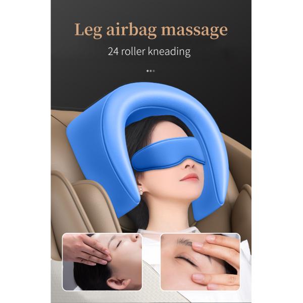 24 Roller Electric Shiatsu Massage Chair ROHS Real Relax LCD AI