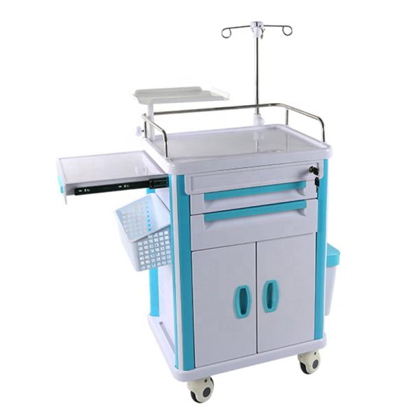 Клиника доктора Медицинск Разбивать Тележки Лекарства 92CM высококачественной больницы 750MM хирургическая нянча больница 2 слоев
