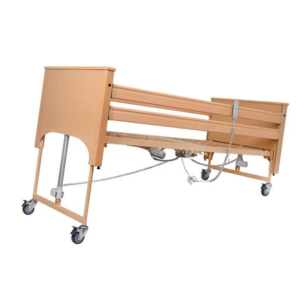 Unfolded Medical Wood Bed Home Care Hospital Furniture for Commercial