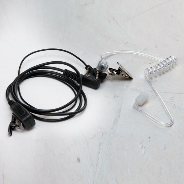 Microphone Earphone for Icom Two Way Radios Walkie-talkie Air Tube Wireless Delay Time