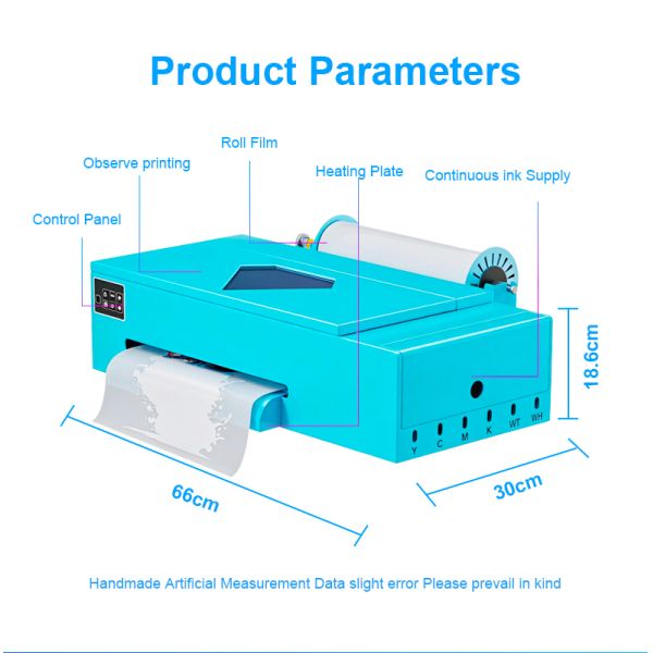 USA Stock 13Inch DTF Printer A3 Roll to Roll Direct to Film Machine for Small Business T-shirt Printing USA Local Warehouse