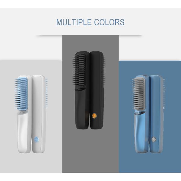 Portable 25W Wireless Straightening Ionic Hair Brush