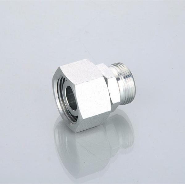 Galvanized Medium Carbon Steel Hydraulic Tube Fitting with BSP Thread and Captive Seal