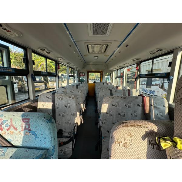 36-seat Diesel Engine Second-hand School Bus For Children Made In China Is Sturdy And Durable