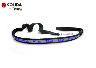 Nylon Safety Walking Flashing LED Dog Leash Light Up Dog Leash Harness