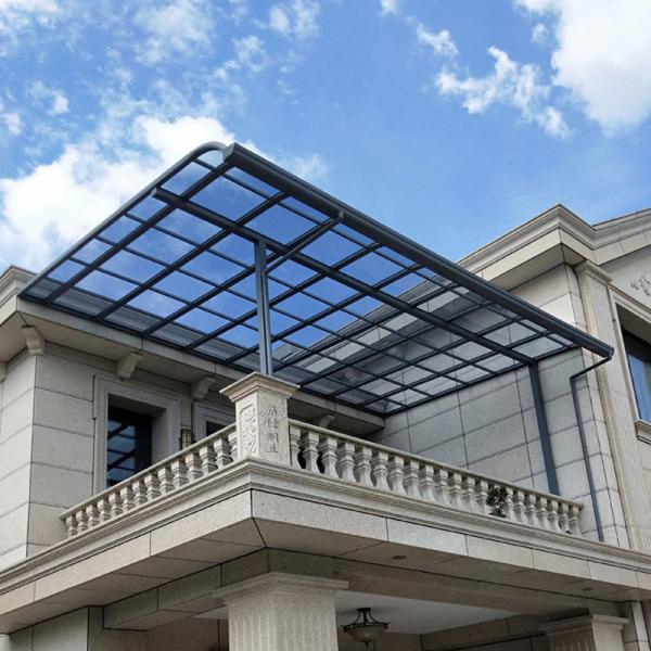 Polycarbonate Sail Material DIY Polycarbonate Awning Providing Light Transmission 20 to 90 Percent Great Choice for Awnings