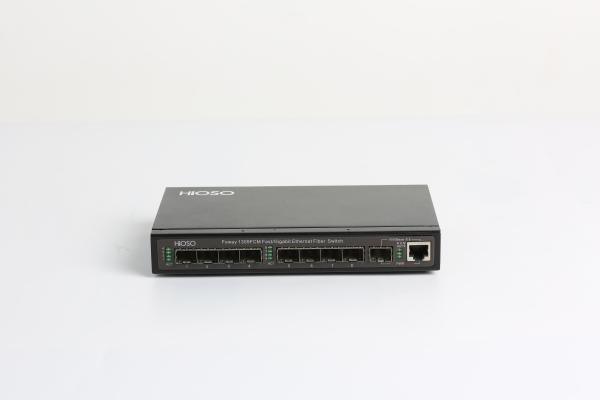 HiOSO DC12V Fiber Switch Router , Switch With Fiber Optic Ports