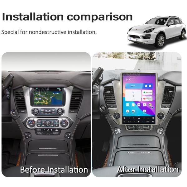 Авторадио для Chevroler Suburban Tahoe GMC Yukon (2014-2020) 14,5 дюйма Android 13 Мультимедийный навигационный плеер GPS