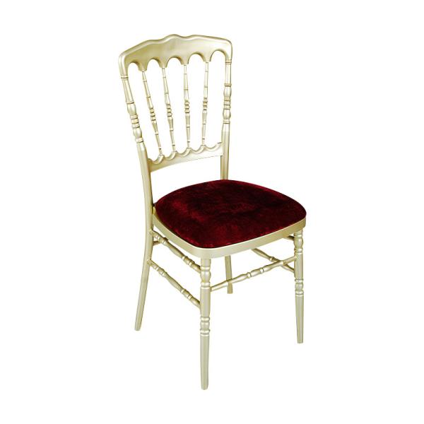 Elegant White Napoleon Chair Perfect for Wedding Banquet and Event Dining Room Furniture