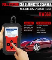 Varredor diagnóstico Konnwei KW360 do carro completo do ABS OBD2 do sistema para Mercedes Benz