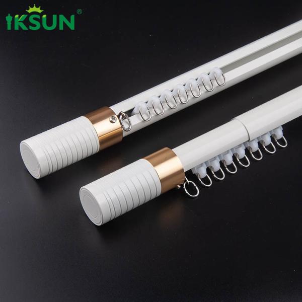 Stretchable Telescopic Tension Pole 28mm Pipe Living Room Metal Tension Curtain Rod