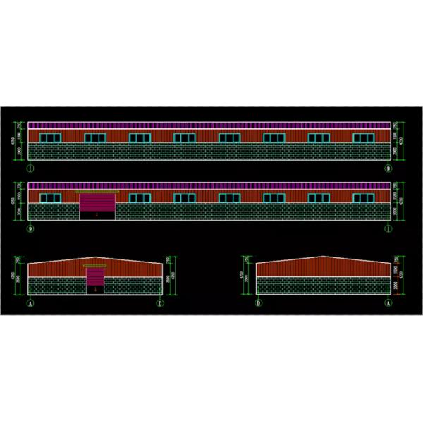 Easy Assembly H Section Steel Steel Frame Commercial Building