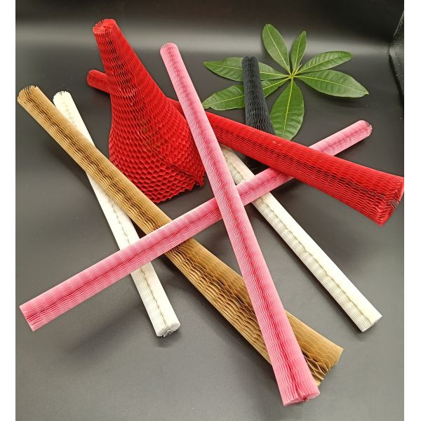 Manga de papel de papel amortiguada de encargo reciclable del embalaje de Kraft del abrigo del panal