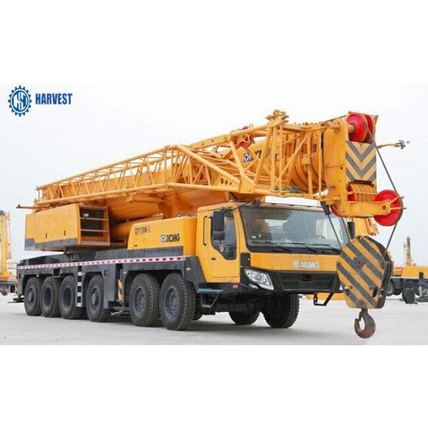 Período 8m 130 Ton Max Lifting Height 86m  QY130K todo o guindaste do terreno
