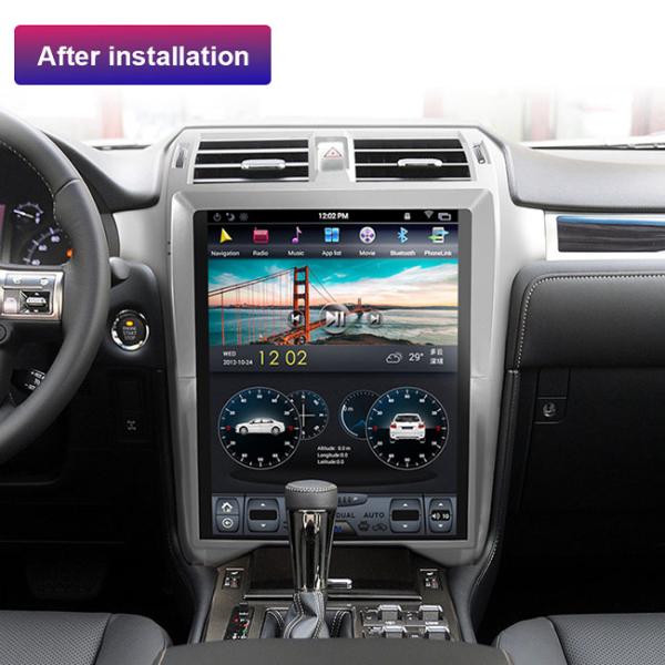 Автомобиля экрана касания Din Lexus GX400 андроид 9 128G стиля Tesla одиночного стерео