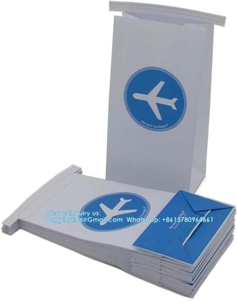 Airplane Vomit Barf Bags - Disposable Air Sickness Bags Vomit Bags For Car, Uber, Travel