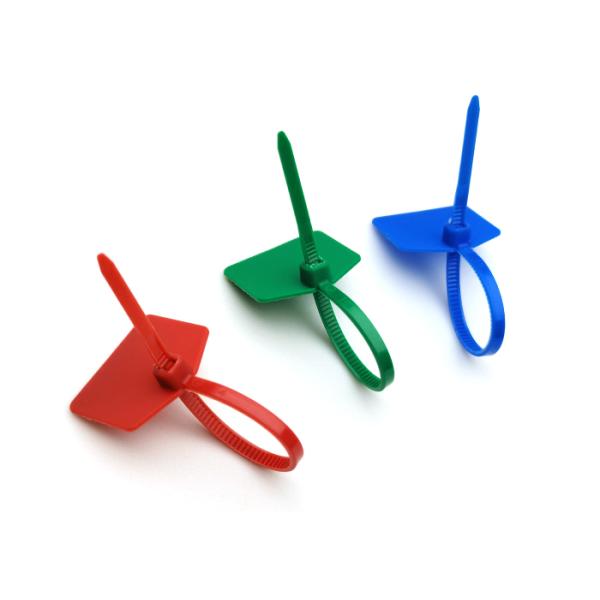 120mm Length Self Locking Nylon Tie Wraps With Tamper Evident Plastic Security Seal