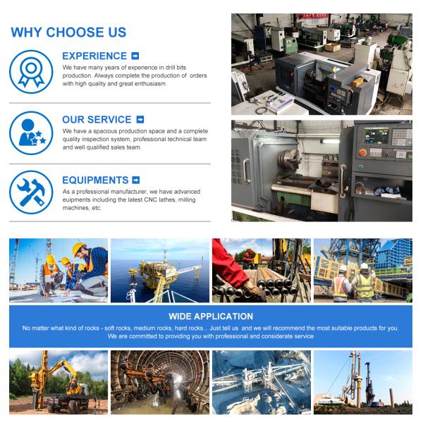 China Manufacturer10 bocado de broca 6 Bladg do corpo de aço PDC de 5/8 de polegada para a perfuração para a exploração do petróleo