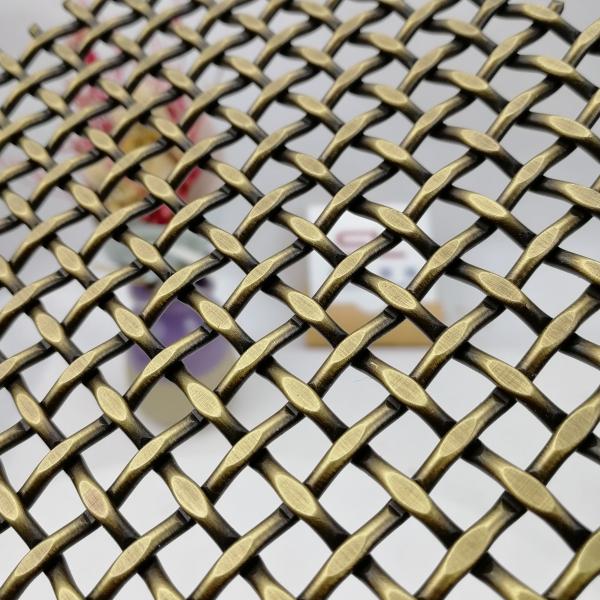18mm ウェフトピッチ 装飾用織布ワイヤーメッシュ 清潔なフリーオイルとフラットNo.1