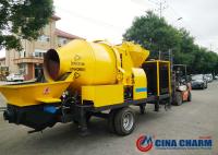 misturador concreto do móbil de 30m3/H 40m3/H com o motor diesel da bomba