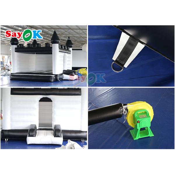 Tarpaulin White Castle Jumper Wedding Inflable Bounce Jumping For Party Rental