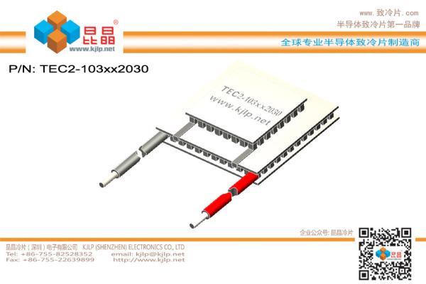 TEC2-103 Series (Cold 20x20mm + Hot 30x30mm) Peltier Chip/Peltier Module/Thermoelectric Chip/TEC/Cooler