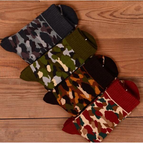 camouflage cotton socks