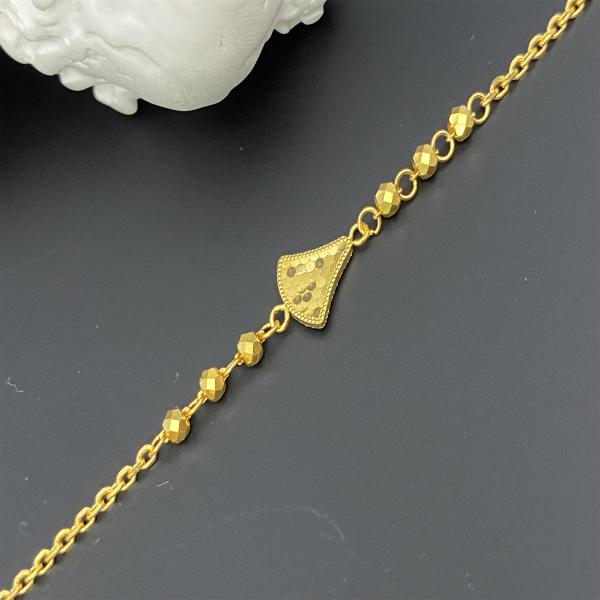 Personalized Women's Jewelry 18K Solid Gold Heart Bracelet
