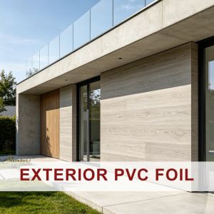 High UV Resistance Exterior PVC Foil Self Adhesive Wrap For Furniture And