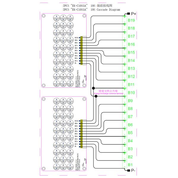 Enerkey BMS 8s 9s 10s 5A Активный балансировщик Lifepo4/Lithium/Lipo/LTO батареи Активный балансировочный щит для скутера