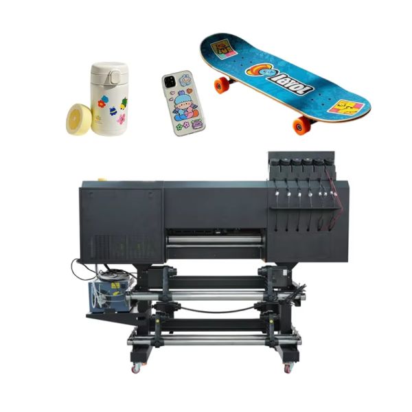 High Precision 60CM 3 Head UV Ink DTF Crystal Label Roll-to-Roll Printer I3200-U1 UV DTF Transparent Sticker Printing Machine
