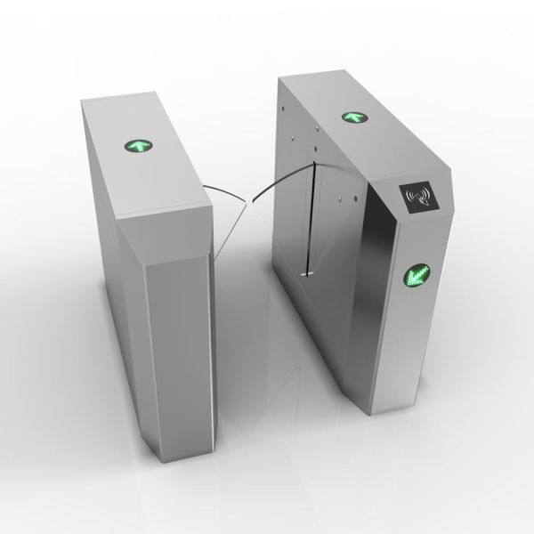 Full Automatic 316 Stainless Steel Bi-Directional Flap Barrier Gate for High Traffic Areas