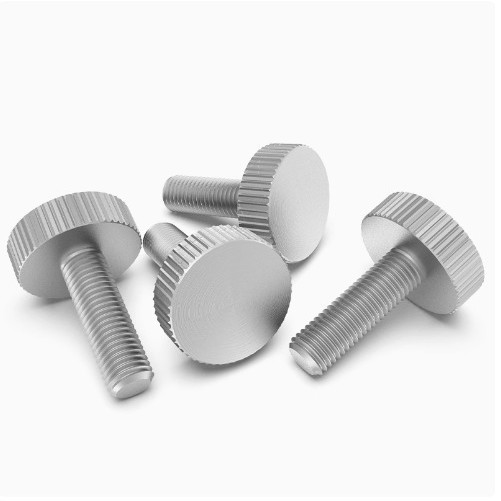 DIN653 Knurled Thumb Screw Large Flat Head Self-Threading
