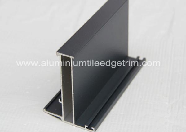 Black Anodised Aluminium Window Profiles Frames , Aluminum Window Extrusion Profiles