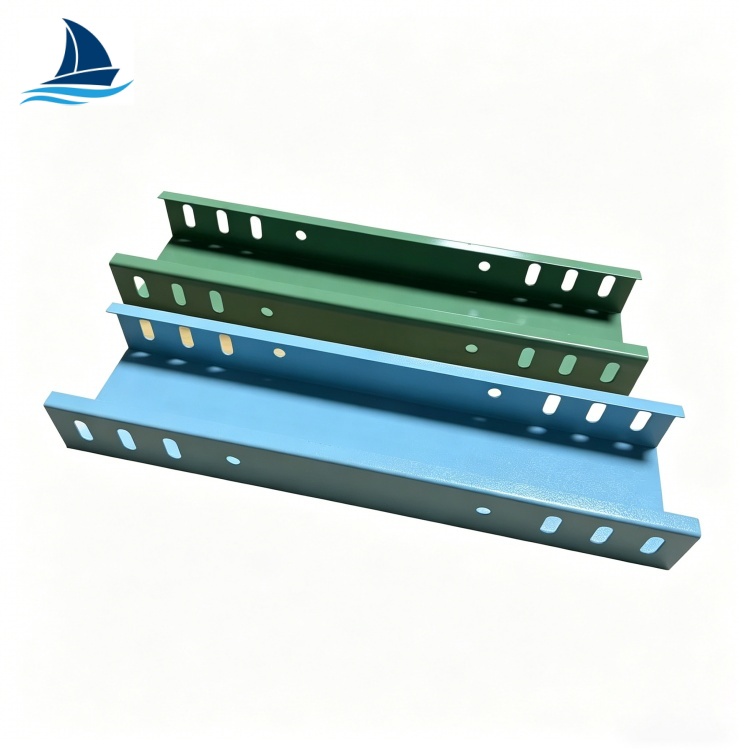 Trough Type Cable Tray Spray Painted For Data Center Cable Support