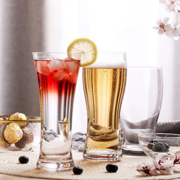 Custom 340ml 460ml Luxury Delicate High Borosilicate Glass Beer Cup
