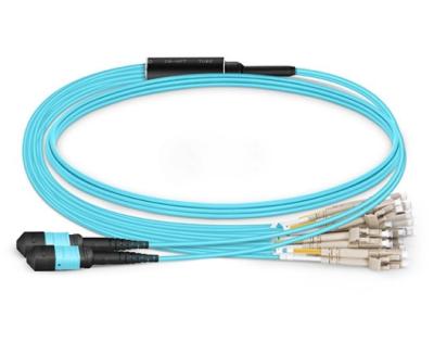 OM4 Elite 40g Breakout Cable , 8-144 Fibers Multimode Fiber Jumpers