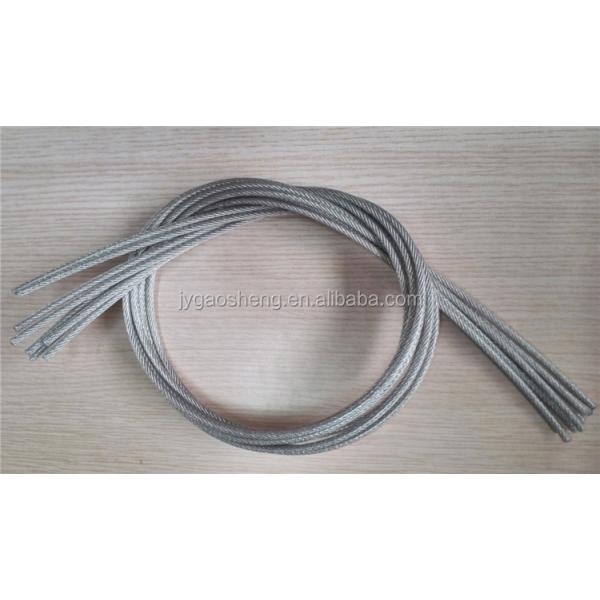 3.2mm 7X7 Cinturón de acero galvanizado revestido de plástico Vinyl revestido para líneas de ropa