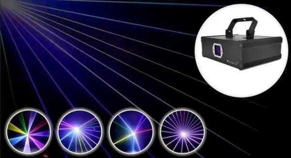 AC100V-250V 50/60Hz Movable 2W Full-Color Animation Waterproof Laser Light for Outdoor