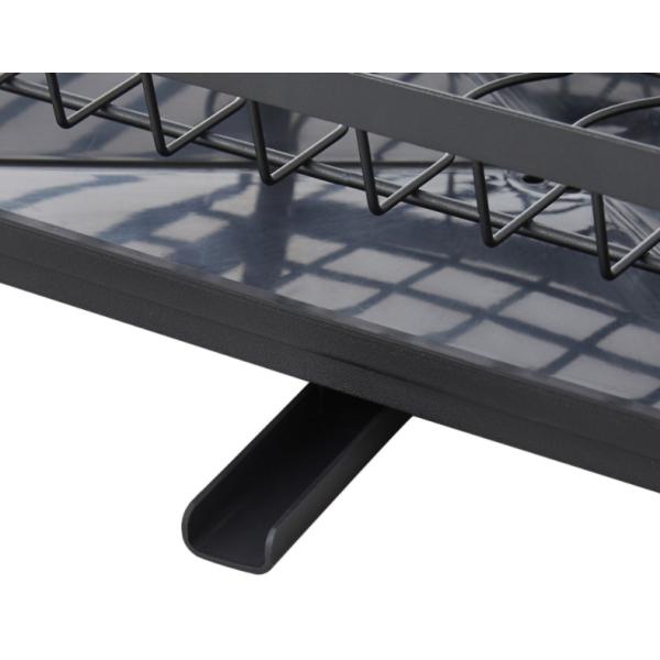 2 Layers Removable L38.5cm Steel Kitchen Basket Rack