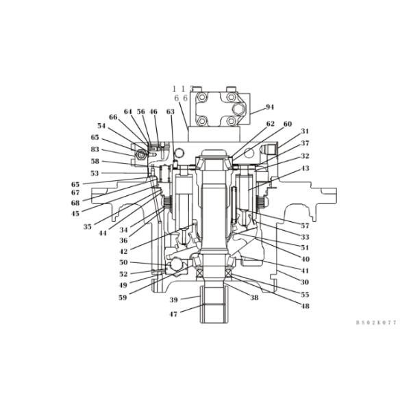LJ00968 Запасные части для гидравлического двигателя  CX330 Final Drive KSA1101 Запчасти для ходового двигателя