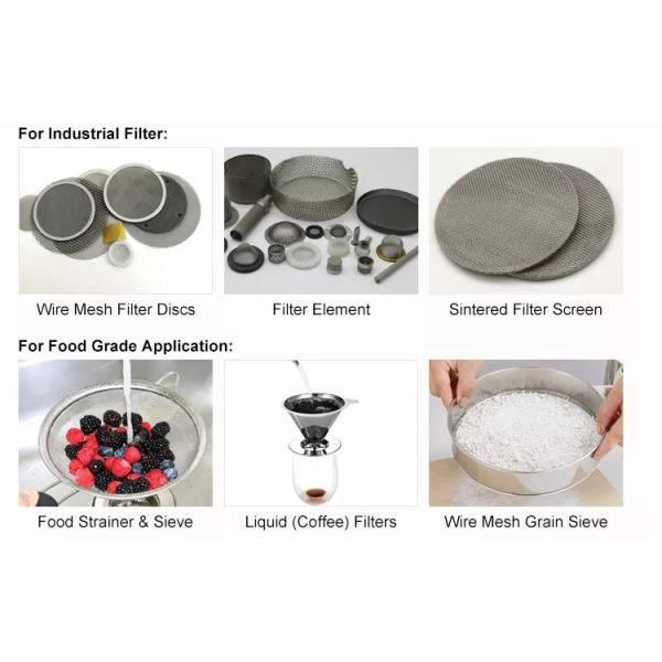 40 Micron Stainless Steel Woven Wire Cloth Plain Dutch Weave For Filter