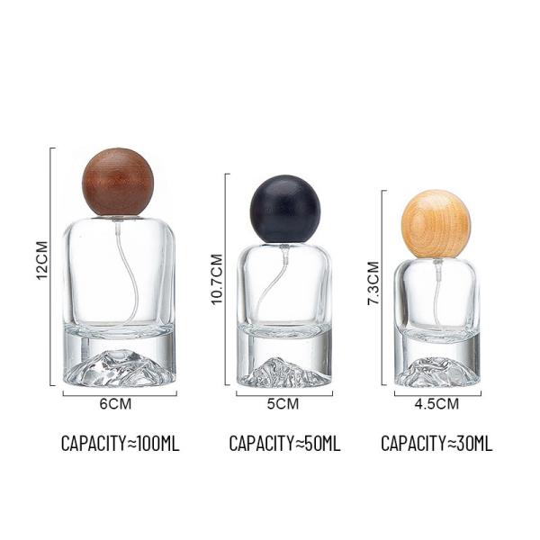 Custom Crystal 30ml 50ml  Glass Perfume Bottles | Luxury Hand-polished Gold-stamped Logo | B2B Wholesale